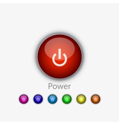 Power button vector image