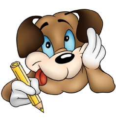Puppy dog vector image