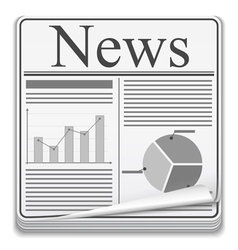 Newspaper Icon vector image