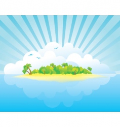 Island paradise vector image