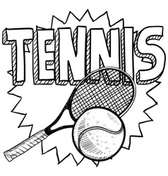Tennis vector image