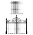 Gate and fences vector image