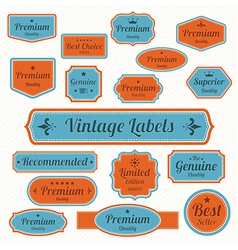 Set of retro vintage badges and labels eps10 vector image