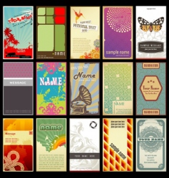 Vertical business cards vector image