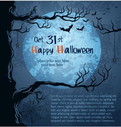 Grungy halloween background vector image