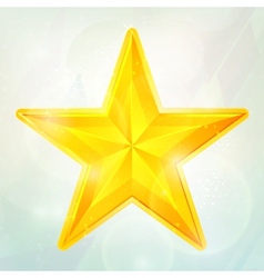 Golden star vector image