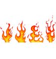 Flames vector image