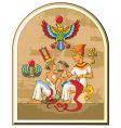 Egyptian pharaoh and his wife Egyptian pharaoh and his wife vector image