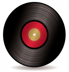LP record album vector image