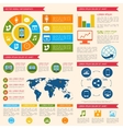 Mobile phone infographic vector image