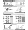 INFOGRAPHIC NUTRITION GREY vector image
