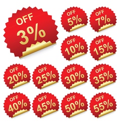Discount labels vector image