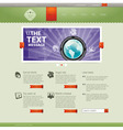 Website design template vector image