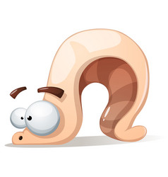Download Cute green caterpillar cartoon Royalty Free Vector Image