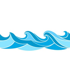 Stylized waves vector image