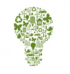 Bulb shape vector image