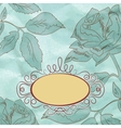 Vintage floral card vector image