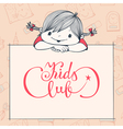 Kids club Kids club vector image