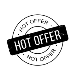 Hot Offer rubber stamp vector image