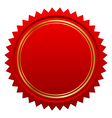 Red seal vector image