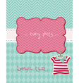 Greeting baby card - with place for your photo and vector image
