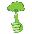 Eco hand vector image
