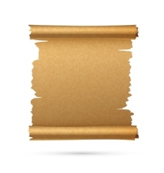 Realistic vertical paper ancient scroll Realistic vertical paper ancient scroll vector image