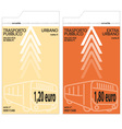 Bus tickets vector image