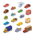 Isometric vehicles vector image