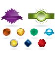 Colorful labels vector image