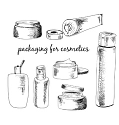 Packaging for cosmetics vector image