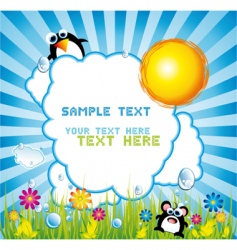 Summer background vector image