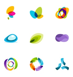 Logo design elements set 41 vector image