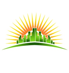 Skyline Sunshine vector image