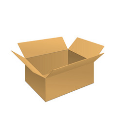 Clear carton box vector image