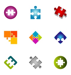 Logo design elements set 43 vector image