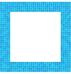 Mosaic Frame Blue vector image