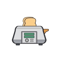 Symbol toaster Icon for web site Line art Symbol toaster Icon for web site Line art vector image