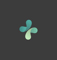 Abstract medical cross logo design color creative vector image