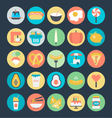 Food Colored Icons 5 Food Colored Icons 5 vector image