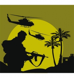 Night flight vector image