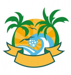 Tropical islands vector image