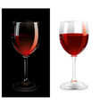 Glasses of wine vector image