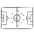 Football field vector image