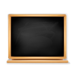 Black blackboard vector image