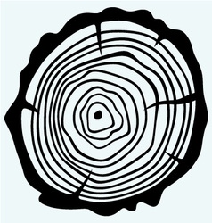 Cross section of tree stump Cross section of tree stump vector image