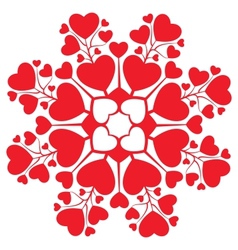 Valentine card decoration vector image