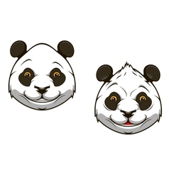 Funny chinese panda bear mascot vector image