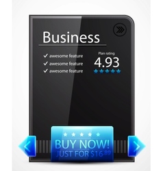Black web box vector image