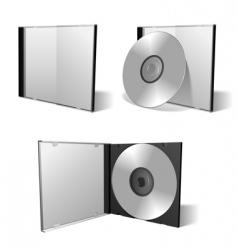 Cd dvd set vector image